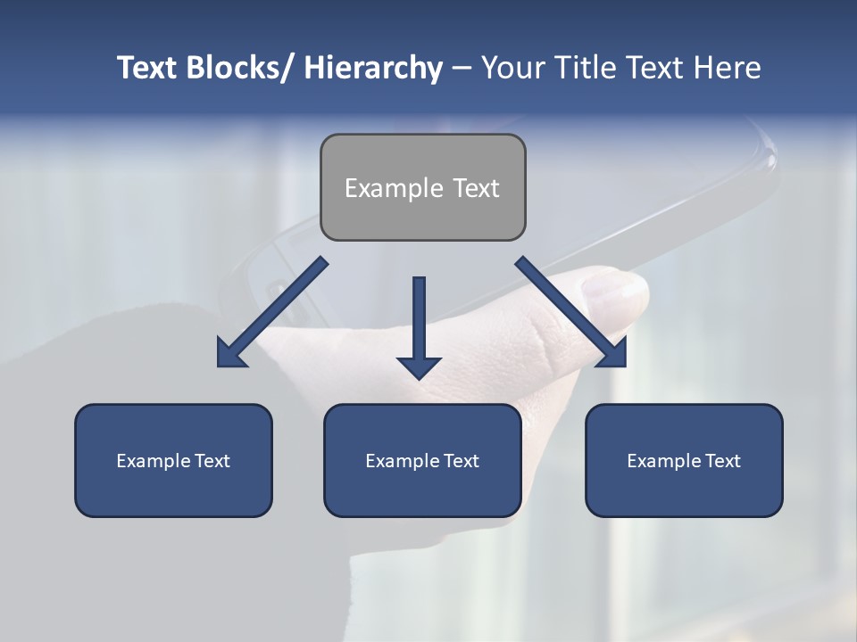 Executive Hand Girl PowerPoint Template
