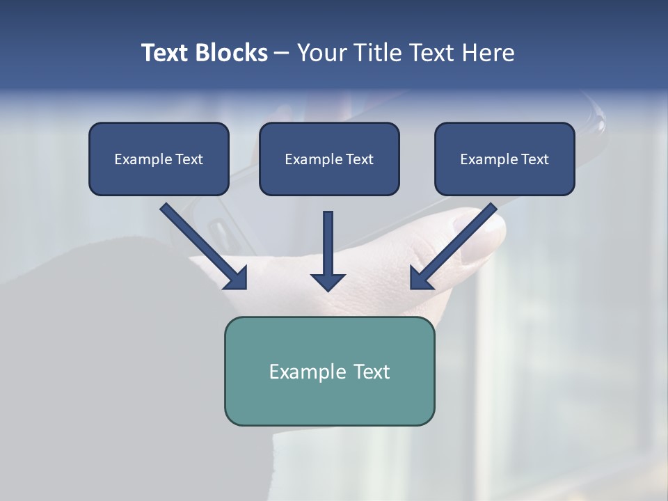 Executive Hand Girl PowerPoint Template