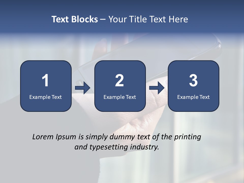 Executive Hand Girl PowerPoint Template