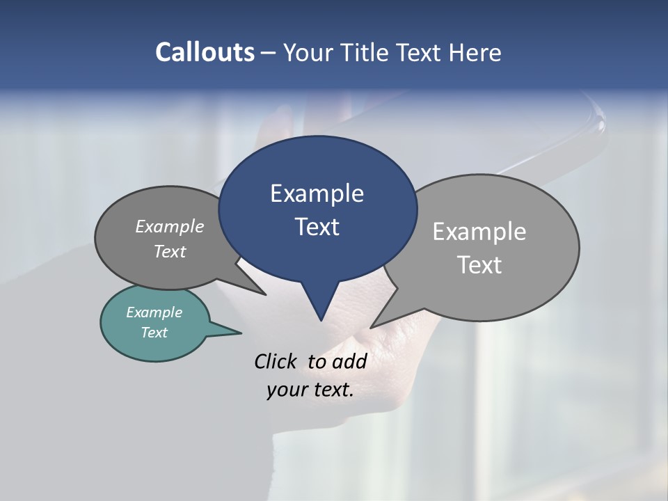 Executive Hand Girl PowerPoint Template