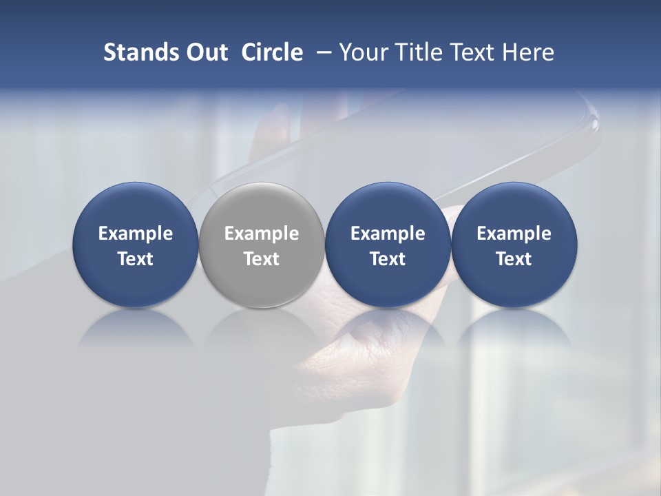 Executive Hand Girl PowerPoint Template