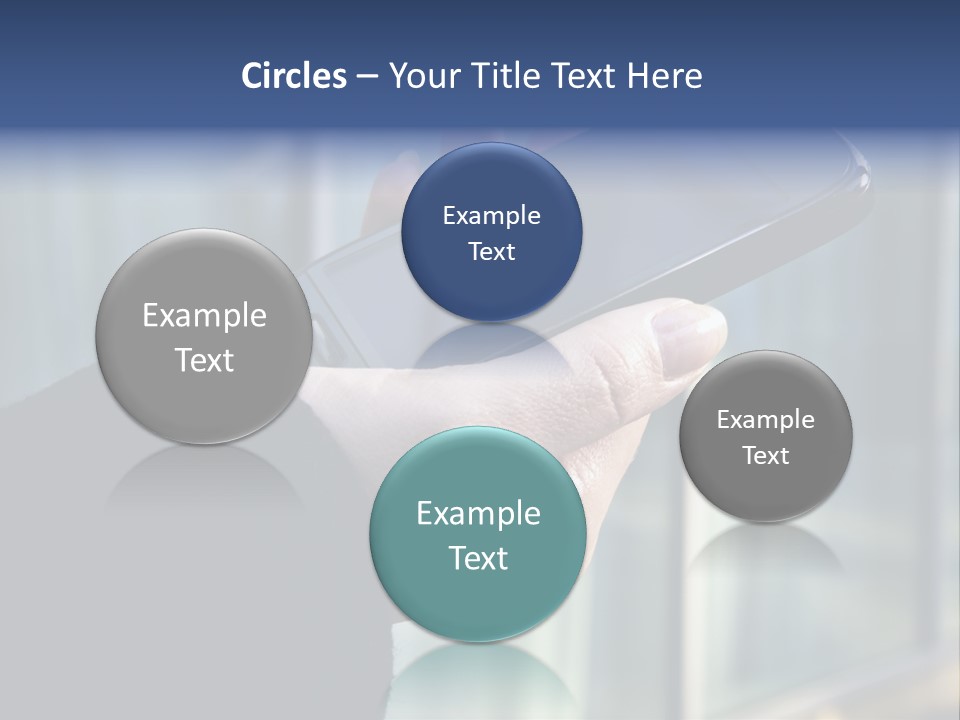 Executive Hand Girl PowerPoint Template