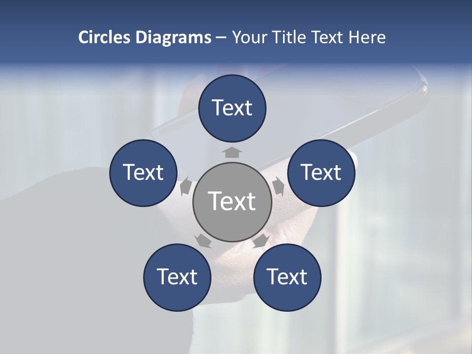 Executive Hand Girl PowerPoint Template