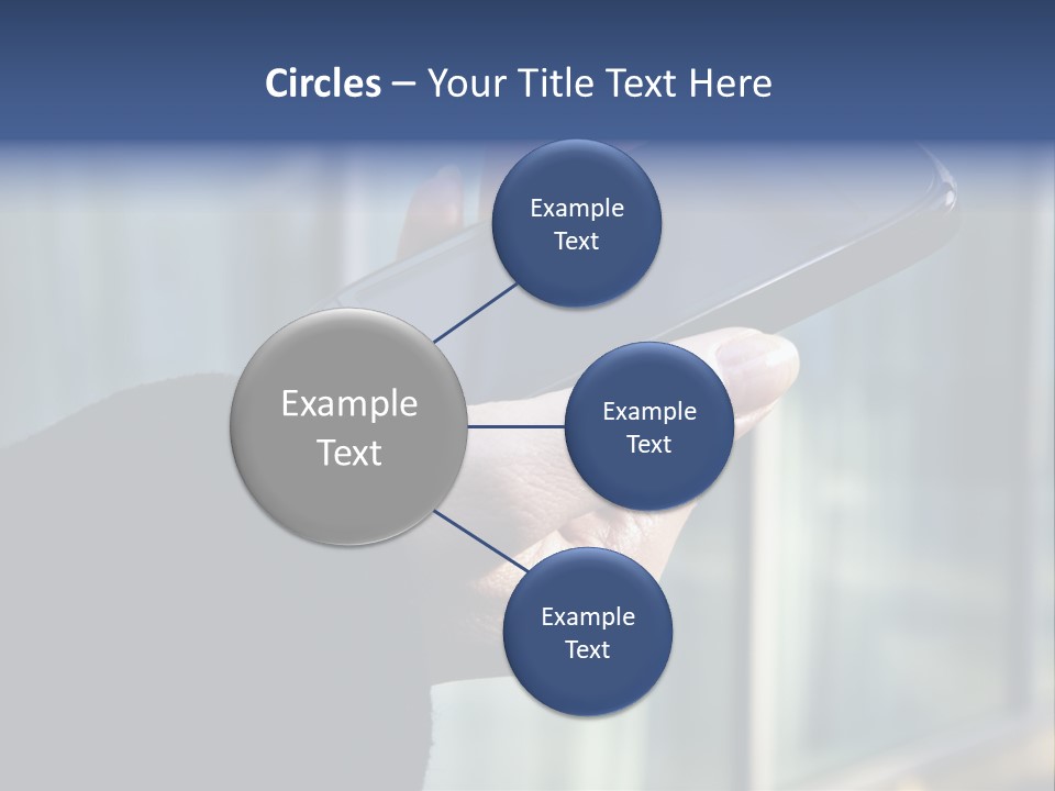 Executive Hand Girl PowerPoint Template