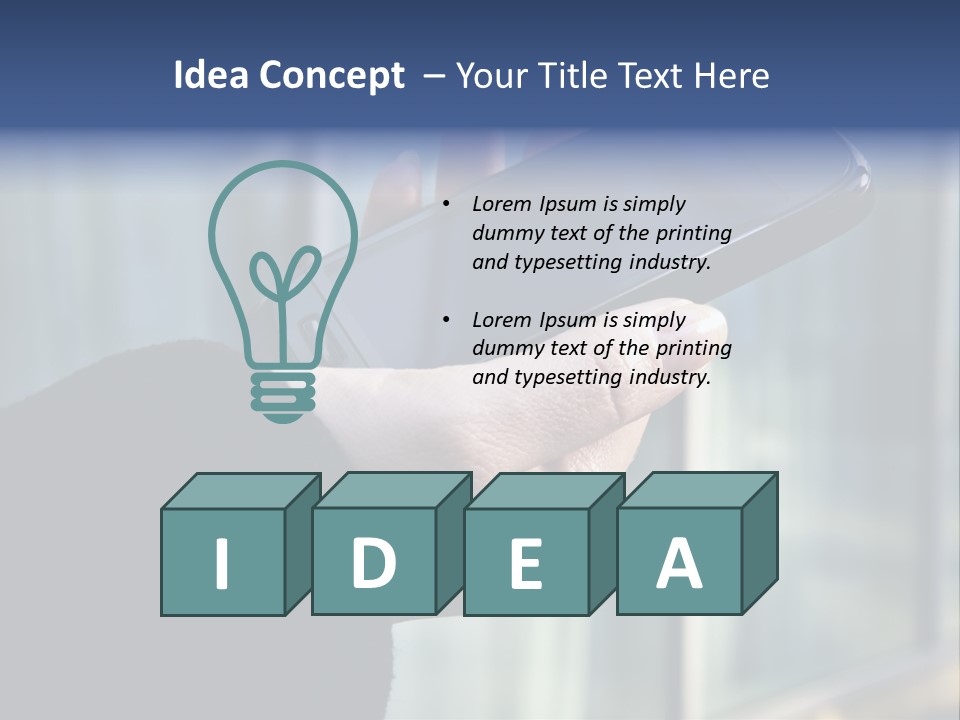 Executive Hand Girl PowerPoint Template