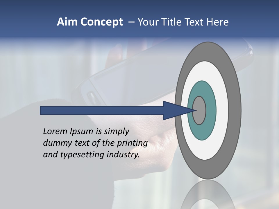 Executive Hand Girl PowerPoint Template