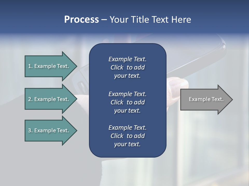 Executive Hand Girl PowerPoint Template