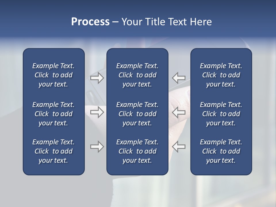Executive Hand Girl PowerPoint Template