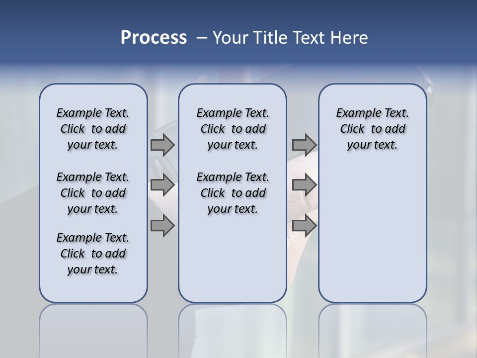 Executive Hand Girl PowerPoint Template