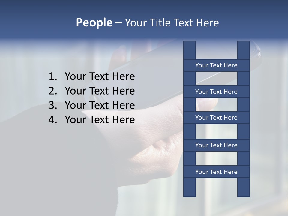 Executive Hand Girl PowerPoint Template