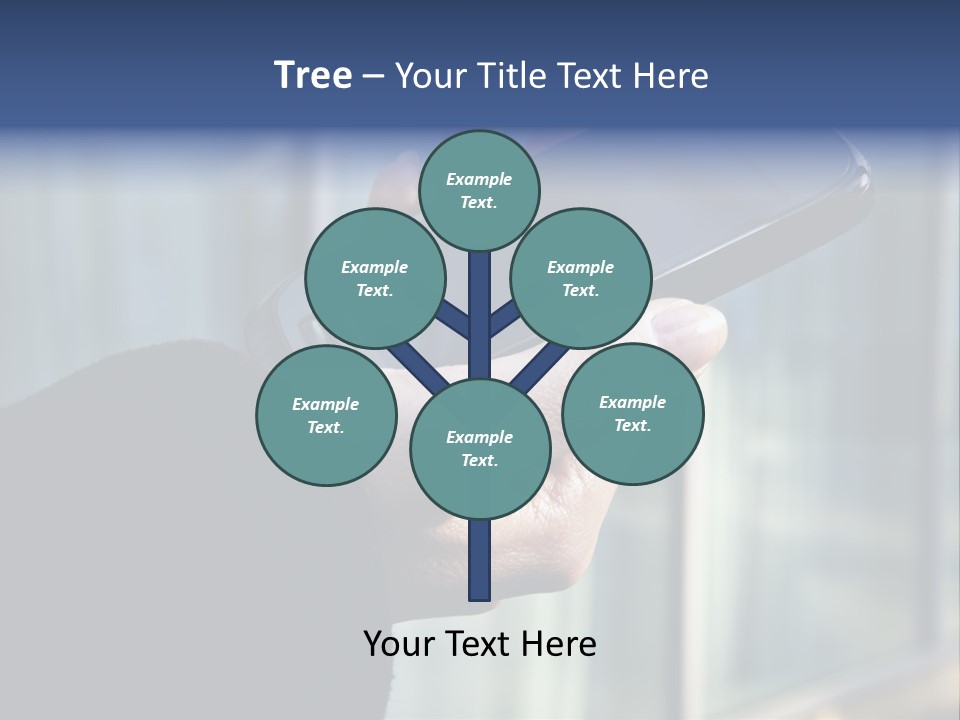 Executive Hand Girl PowerPoint Template