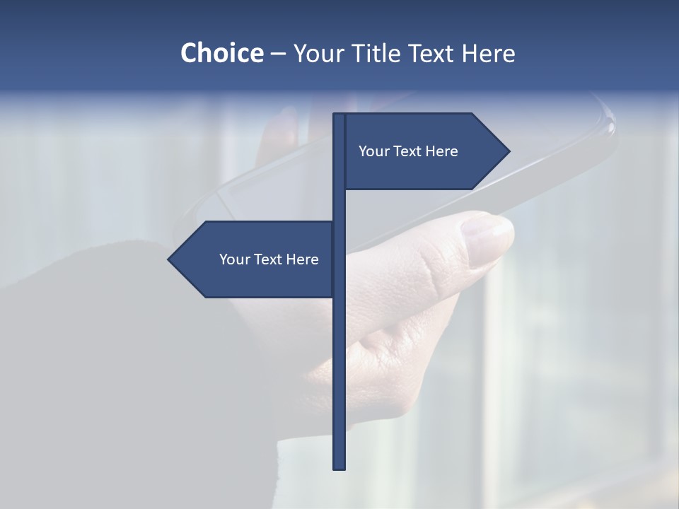 Executive Hand Girl PowerPoint Template