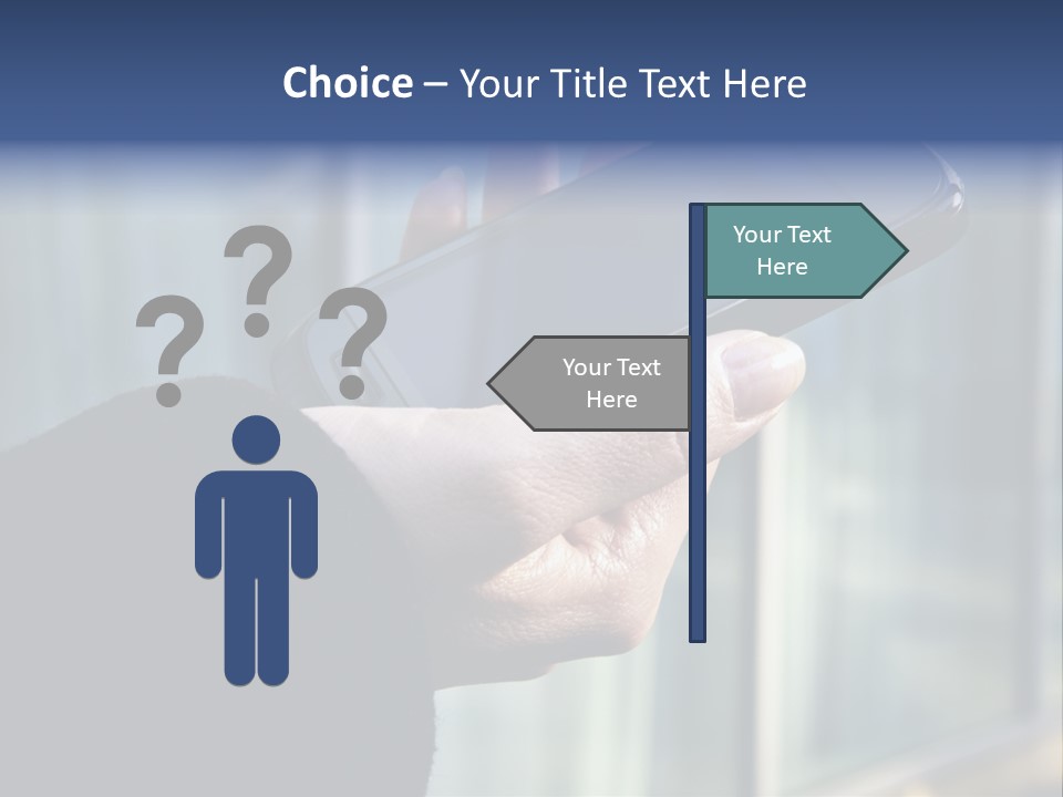 Executive Hand Girl PowerPoint Template