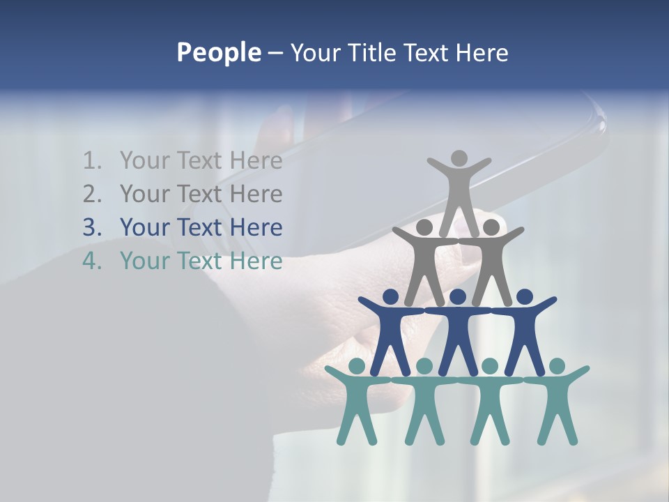 Executive Hand Girl PowerPoint Template