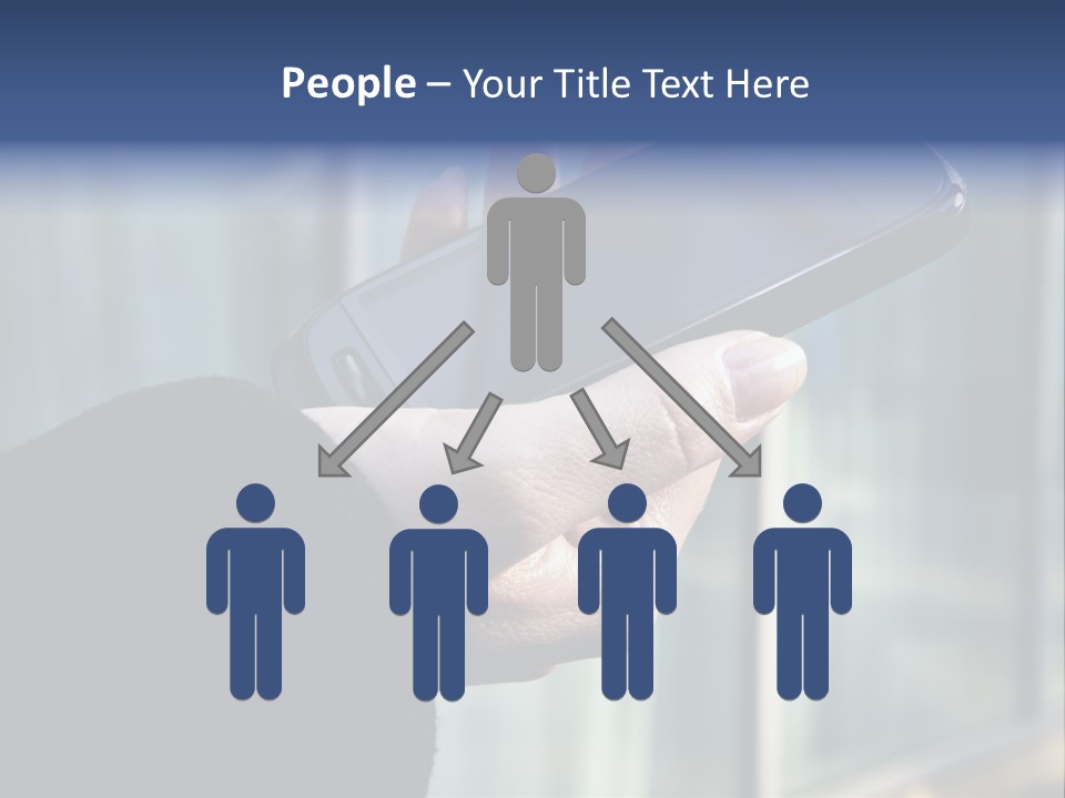 Executive Hand Girl PowerPoint Template