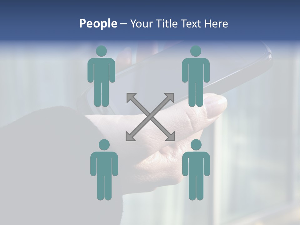 Executive Hand Girl PowerPoint Template