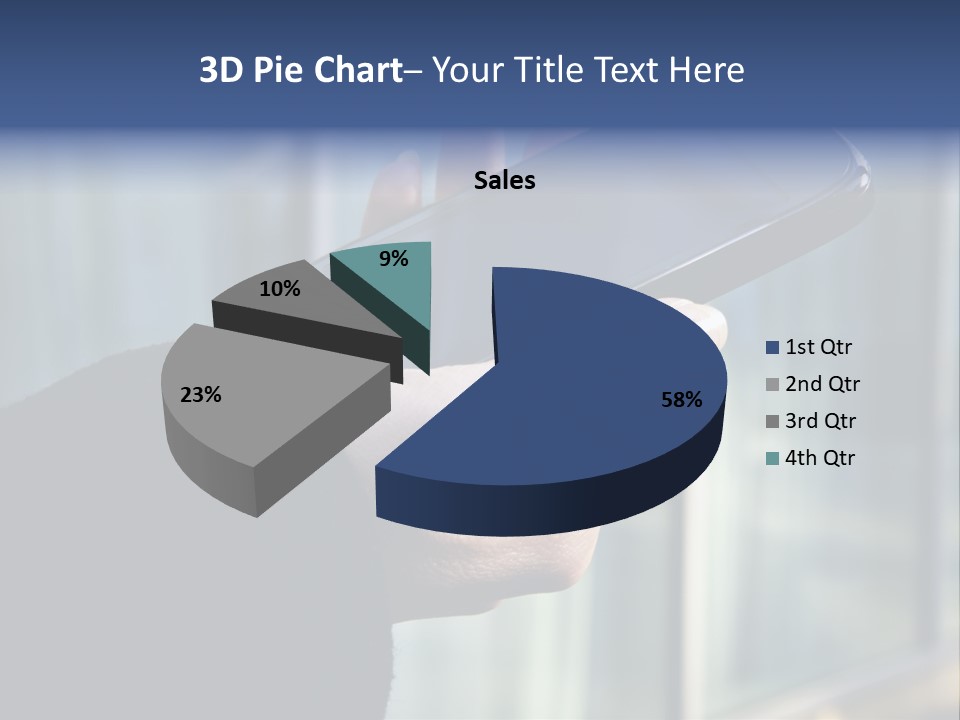 Executive Hand Girl PowerPoint Template
