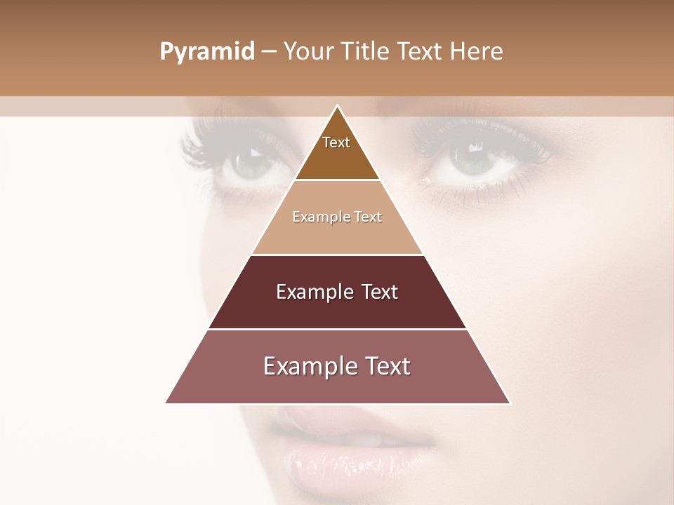 Young Desire Eyelashes PowerPoint Template