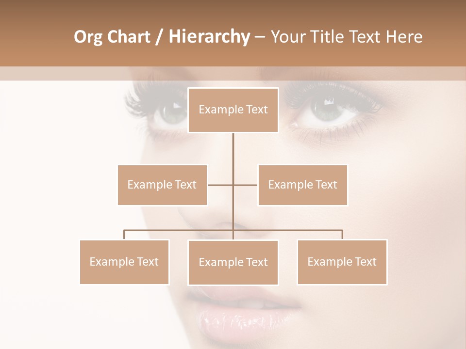 Young Desire Eyelashes PowerPoint Template