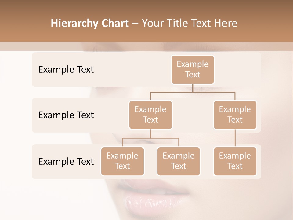 Young Desire Eyelashes PowerPoint Template