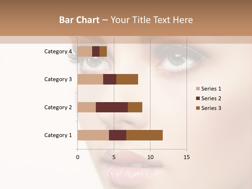 Young Desire Eyelashes PowerPoint Template