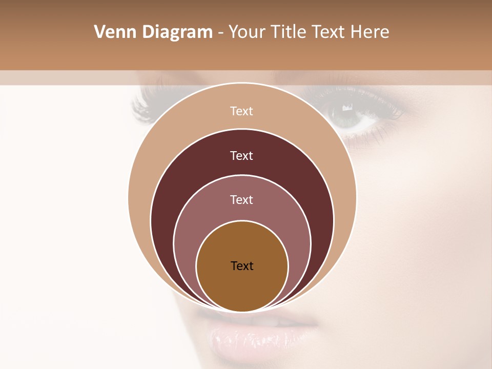 Young Desire Eyelashes PowerPoint Template