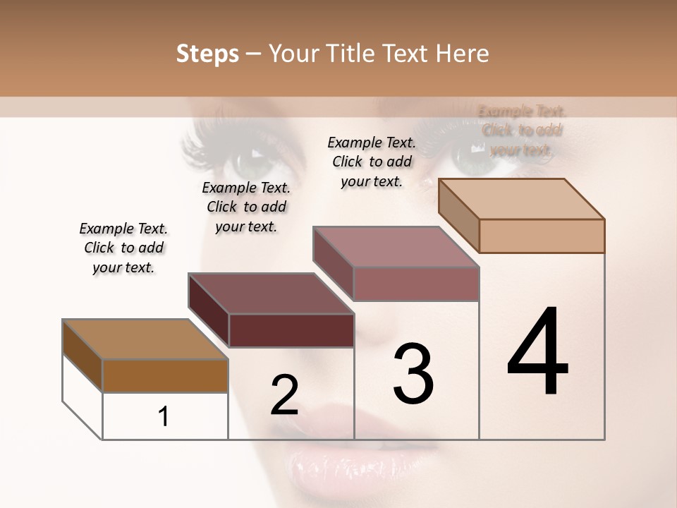 Young Desire Eyelashes PowerPoint Template