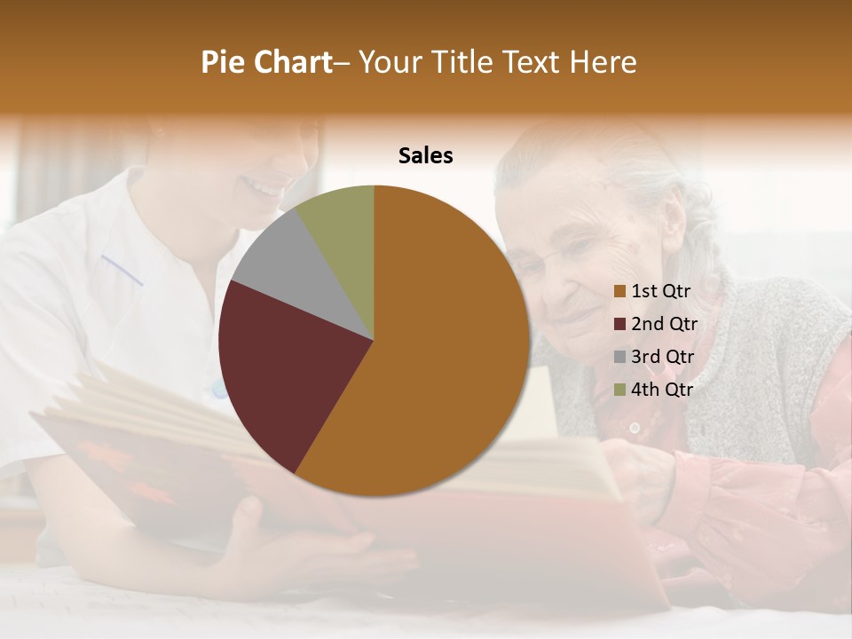 Help Cheerful Elderly PowerPoint Template