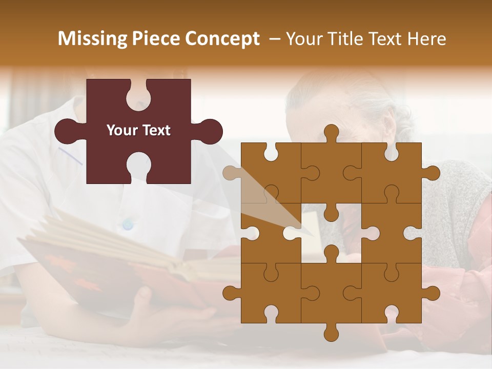 Help Cheerful Elderly PowerPoint Template