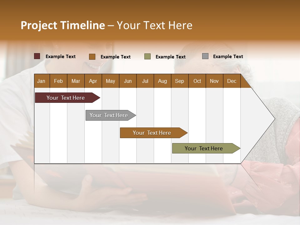 Help Cheerful Elderly PowerPoint Template