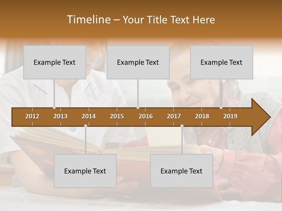 Help Cheerful Elderly PowerPoint Template