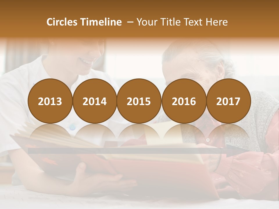 Help Cheerful Elderly PowerPoint Template