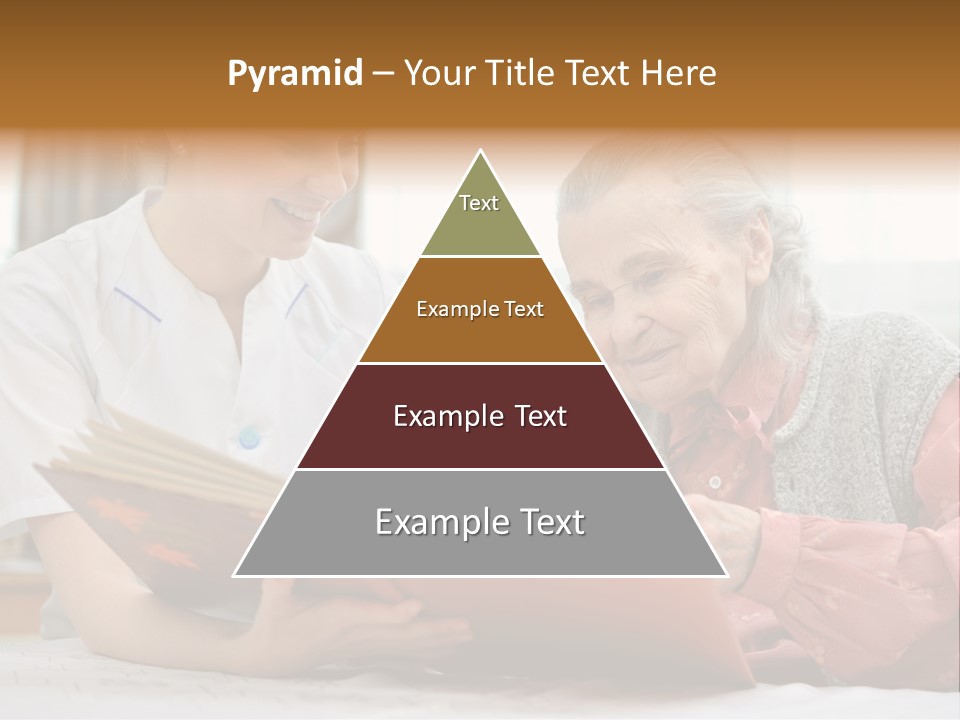 Help Cheerful Elderly PowerPoint Template