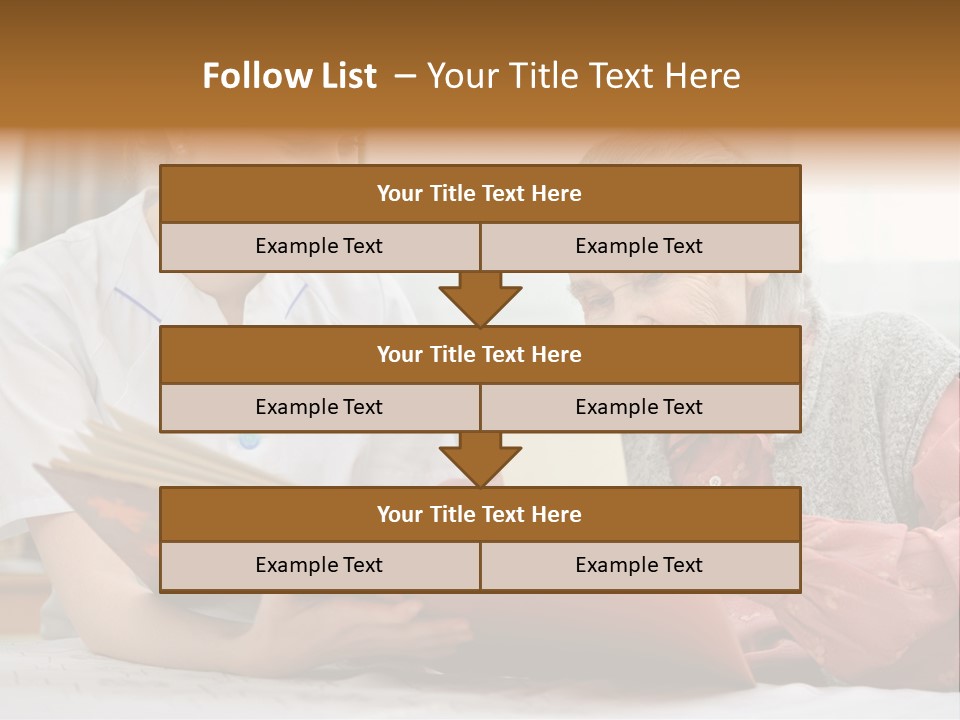 Help Cheerful Elderly PowerPoint Template