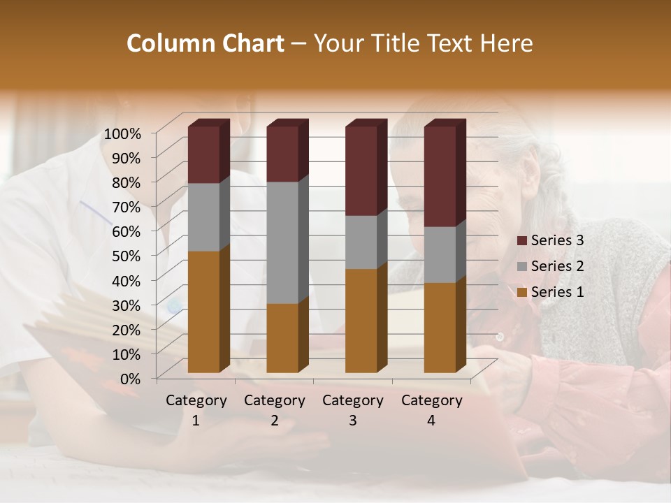 Help Cheerful Elderly PowerPoint Template