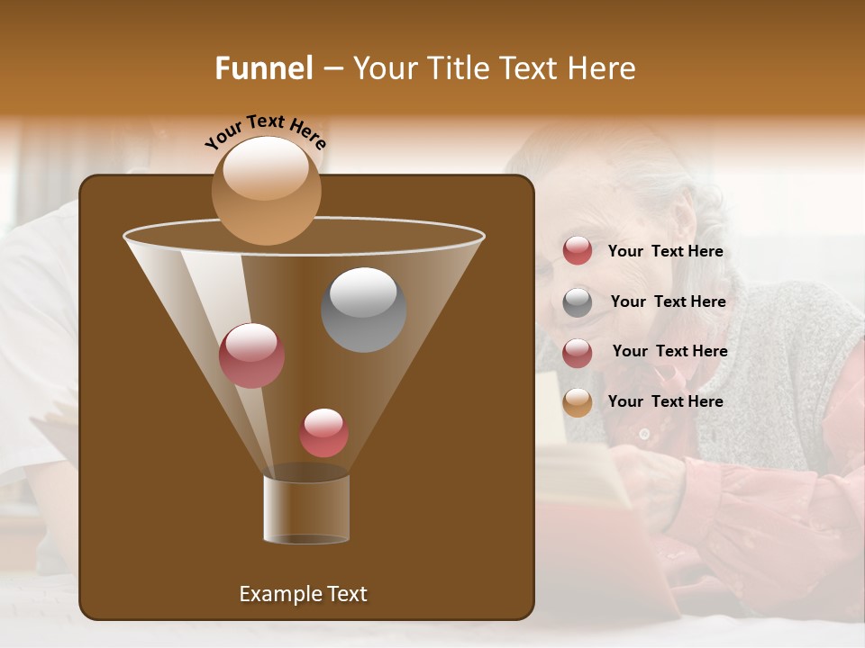 Help Cheerful Elderly PowerPoint Template