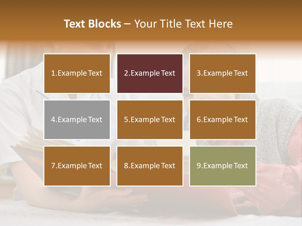 Help Cheerful Elderly PowerPoint Template