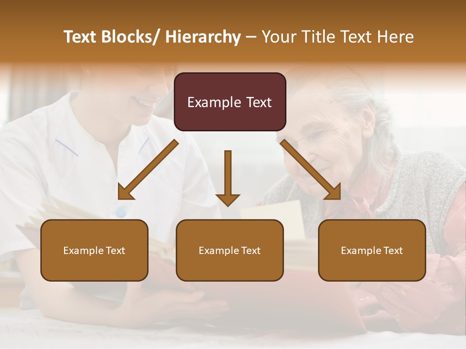 Help Cheerful Elderly PowerPoint Template