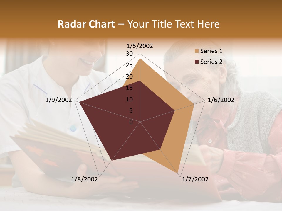 Help Cheerful Elderly PowerPoint Template