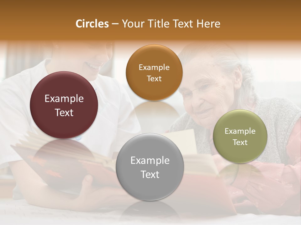 Help Cheerful Elderly PowerPoint Template
