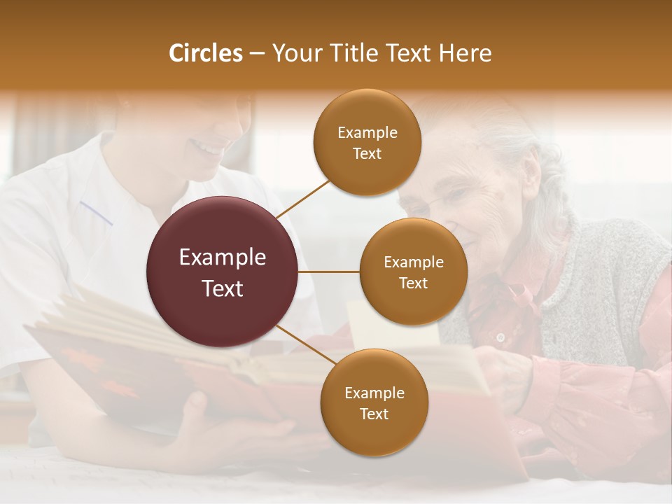 Help Cheerful Elderly PowerPoint Template