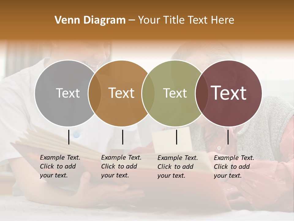 Help Cheerful Elderly PowerPoint Template