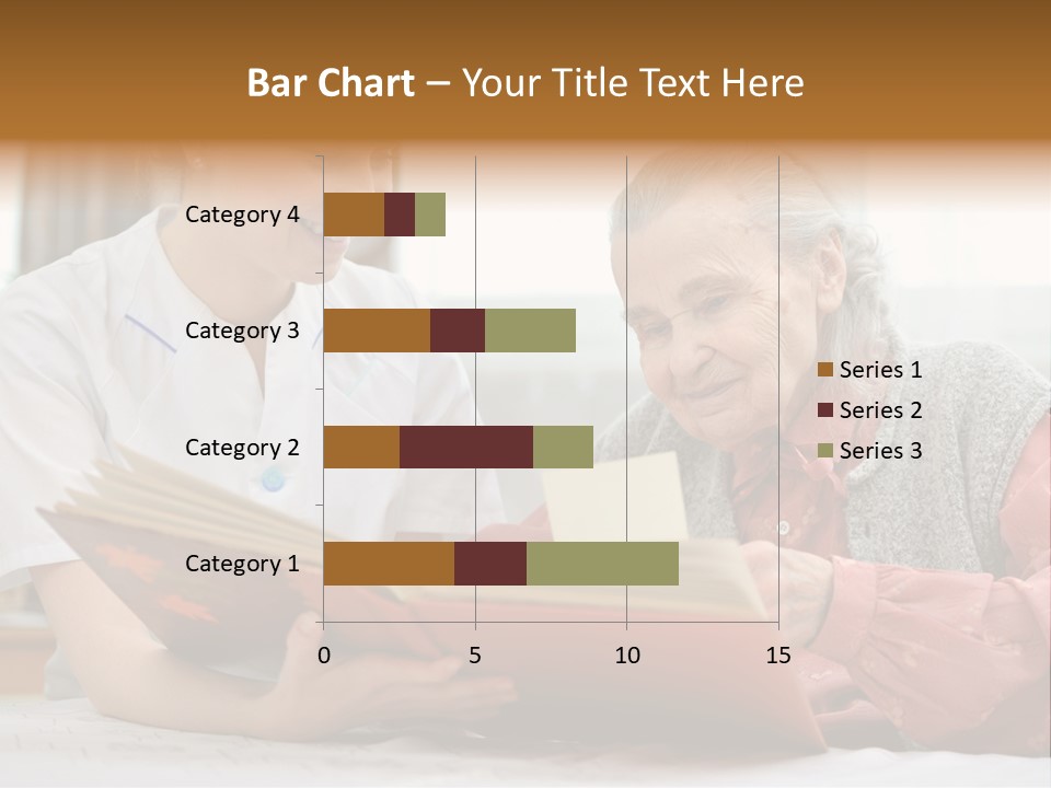 Help Cheerful Elderly PowerPoint Template
