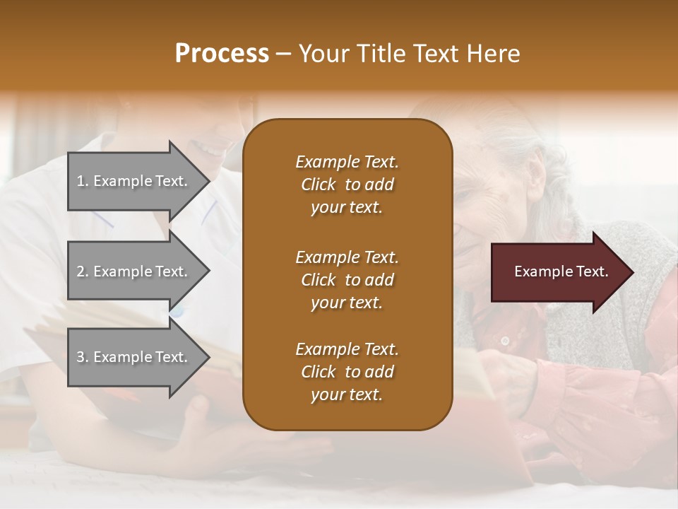 Help Cheerful Elderly PowerPoint Template