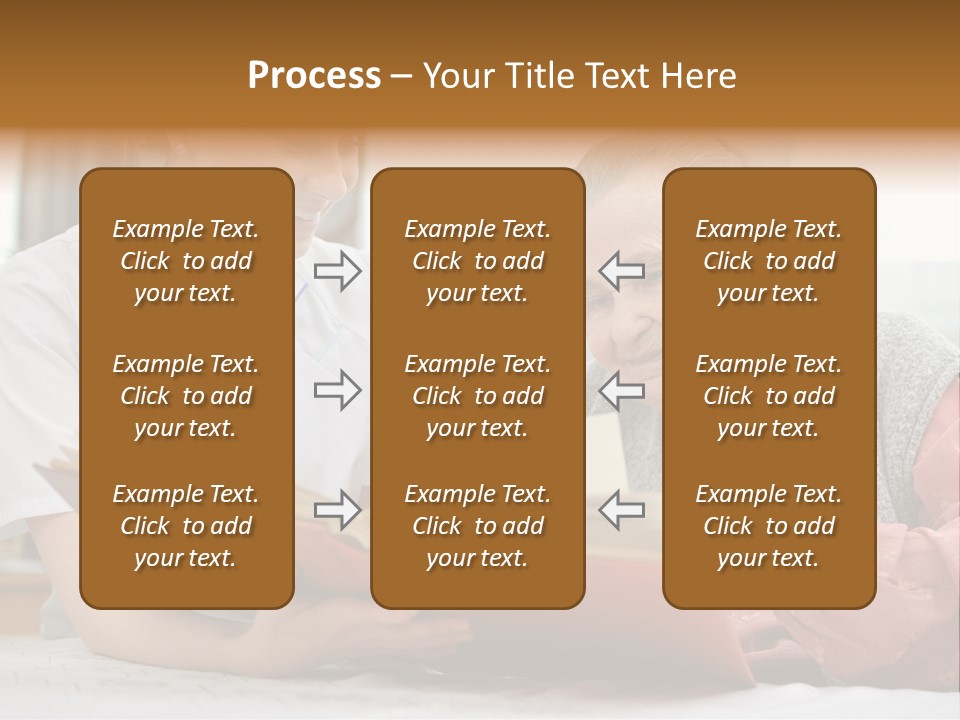 Help Cheerful Elderly PowerPoint Template