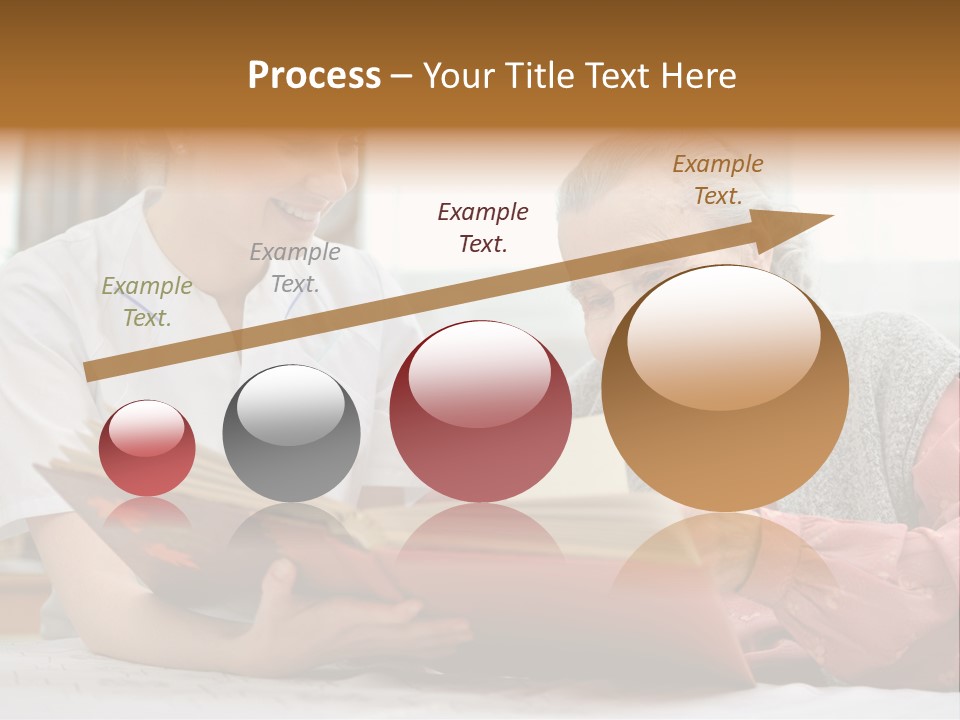 Help Cheerful Elderly PowerPoint Template