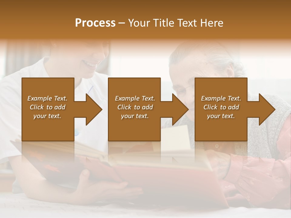 Help Cheerful Elderly PowerPoint Template