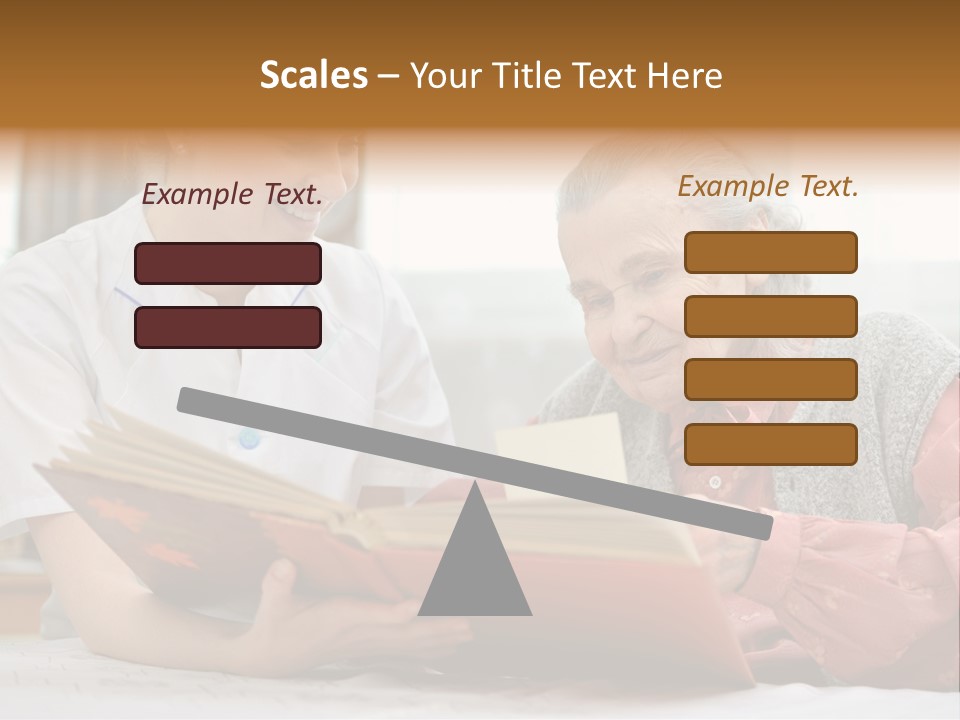 Help Cheerful Elderly PowerPoint Template