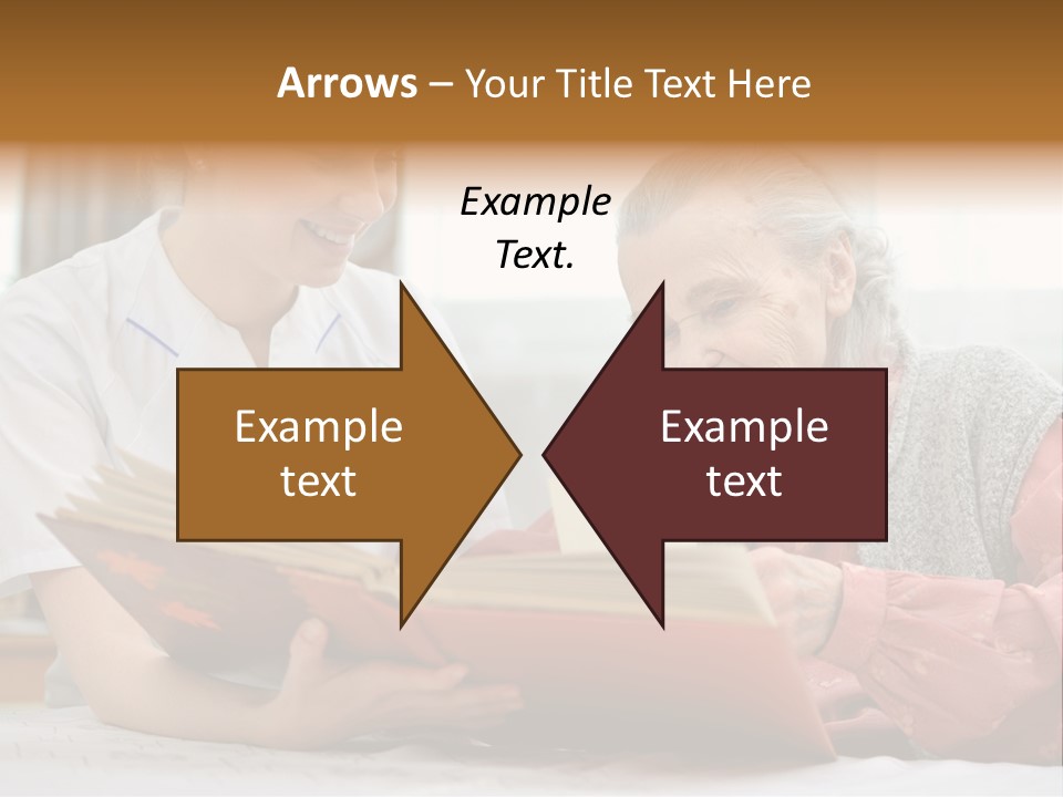 Help Cheerful Elderly PowerPoint Template