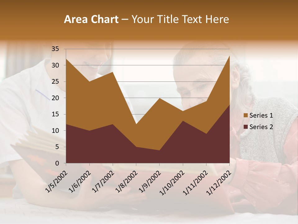 Help Cheerful Elderly PowerPoint Template